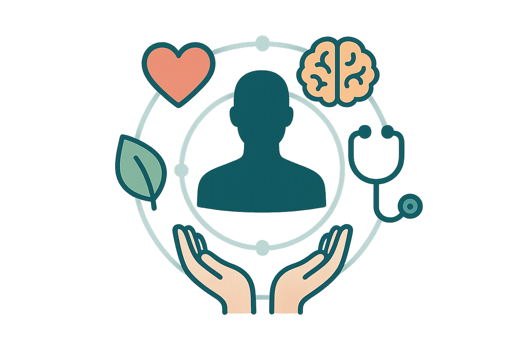 Can you generate animated / icon image depicting "holistic medical care"