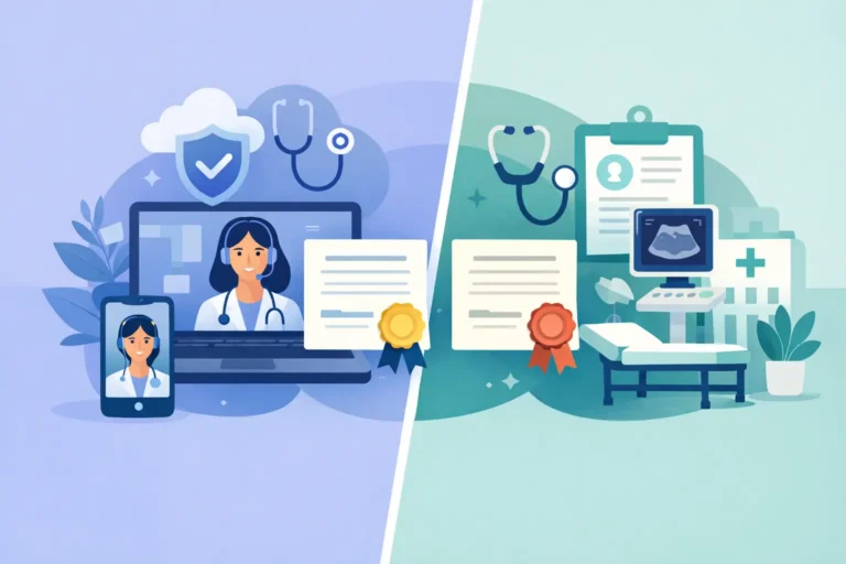 Telehealth Certificate vs Clinic Certificate