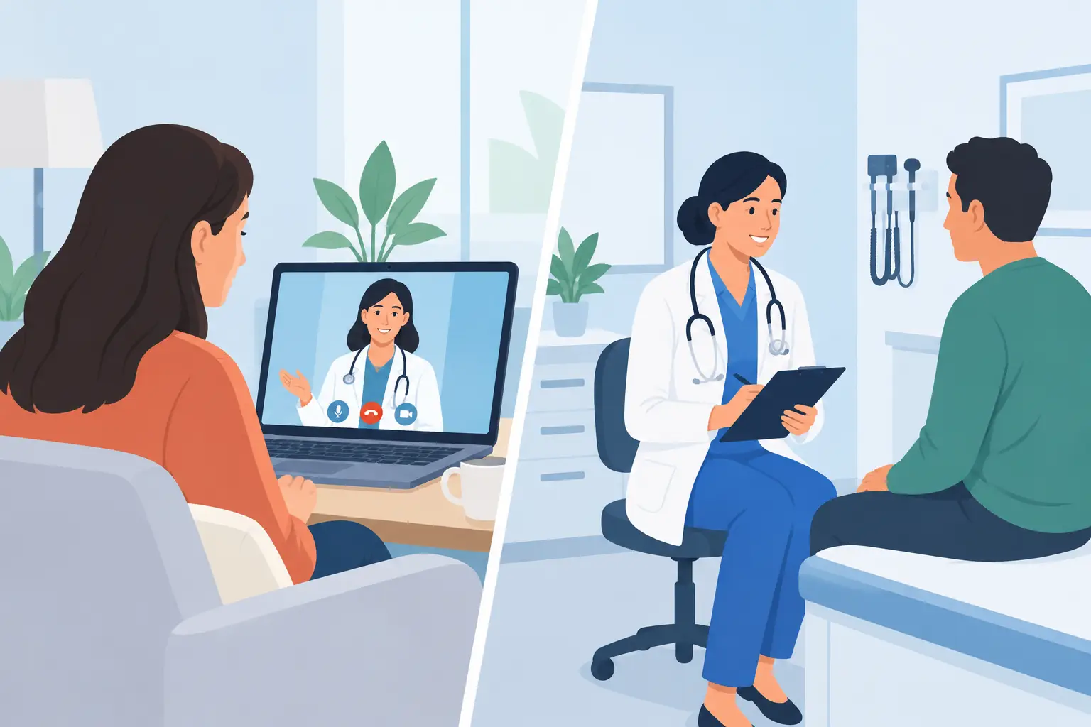 Private Telehealth vs In Person GP Visits